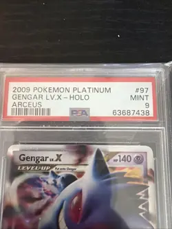 Pokemon Gengar Lv.X Platinum Arceus Holo Rare #97 PSA 9 Mint - Image 3