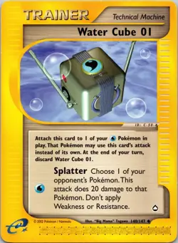 Water Cube 01 140/147 Aquapolis LP Pokemon TCG - Image 1