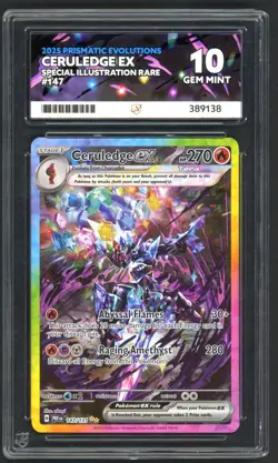 Pokemon Cards - ACE 10 Ceruledge EX 147/131 - Prismatic Evolutions - GEM MINT - Image 1