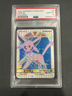 2023 Marumiya Pokemon Espeon Sticker #33 PSA 10 Gem Mint Japanese - Image 1