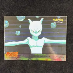 1999 Topps Pokemon the First Movie Stealing Pokemon Silver Foil #27 Blue Logo - Image 1