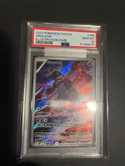 2023 Pokemon SV Paradox Rift Groudon #199/182 PSA 10 - Image 3