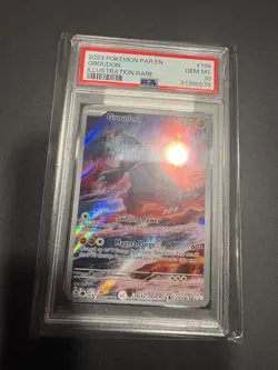2023 Pokemon SV Paradox Rift Groudon #199/182 PSA 10 - Image 4