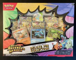 New Pokemon TCG Ascended Heroes First Partners Deluxe Pin Collection IN HAND - Image 1