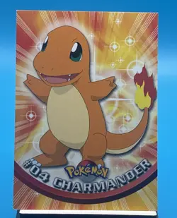 Charmander #04 Topps TV Animation Edition Non Holo Pokemon 1999 - Image 1