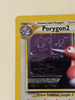 Pokemon Porygon2 TCG Neo Revelation 12/64 Unlimited Holo Rare SWIRL - Image 2