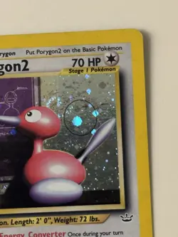 Pokemon Porygon2 TCG Neo Revelation 12/64 Unlimited Holo Rare SWIRL - Image 5