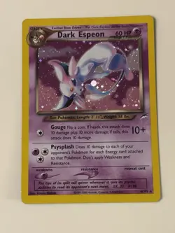 Pokemon Dark Espeon Neo Destiny Holo Rare 4/105 60 HP Stage 1 Unlimited - Image 1