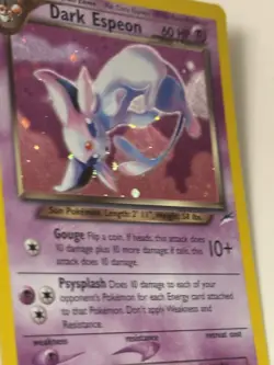 Pokemon Dark Espeon Neo Destiny Holo Rare 4/105 60 HP Stage 1 Unlimited - Image 4