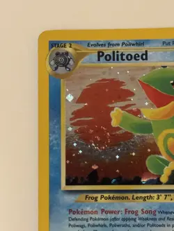 Pokemon TCG Politoed 8/75 Neo Discovery Holo Rare Unlimited English 2001 🌀swirl - Image 2