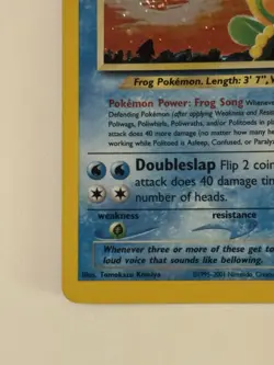 Pokemon TCG Politoed 8/75 Neo Discovery Holo Rare Unlimited English 2001 🌀swirl - Image 3
