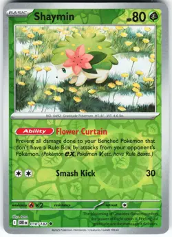 Shaymin - 010/182 Pokemon SV10: Destined Rivals Reverse Holo Uncommon NM - Image 1