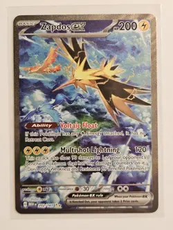 Pokemon SV: Scarlet and Violet 151 Zapdos ex - 202/165 (SIR) #202/165 Holo NM - Image 1