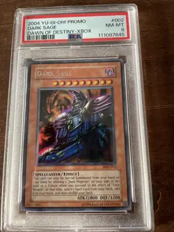 2004 Yu-Gi-Oh! Dawn of Destiny Promos Dark Sage #DOD-002 PSA 8 - Image 1