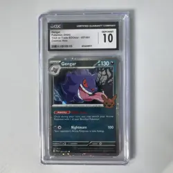 Pokemon TCG Gengar Halloween Trick or Trade Holo Card 057/091 CGC Gem Mint 10 - Image 1