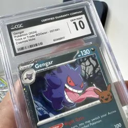 Pokemon TCG Gengar Halloween Trick or Trade Holo Card 057/091 CGC Gem Mint 10 - Image 3