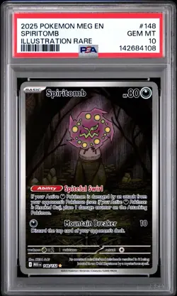 PSA 10 SPIRITOMB 148/132 ILLUSTRATION RARE MEGA EVOLUTION POKEMON 🌑 - Image 1