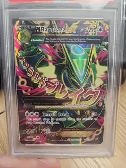 2015 Pokemon XY Roaring Skies #105 M Rayquaza EX PSA 6 EX-MT - Image 2