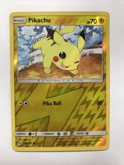 Pokemon PIKACHU REVERSE HOLO Sun & Moon Unbroken Bonds 54/214 NM/Mint B1 - Image 1