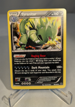 Pokemon Tyranitar 56/124 Cosmos Holo Rare XY Fates Collide TCG - Image 1