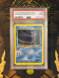 Pokemon Shining Gyarados 65/64 Neo Revelation Vintage Holo PSA 2 - Image 1