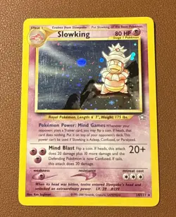 Pokemon TCG Holo Slowking 14/111 Neo Genesis Unlimited Rare - Image 1
