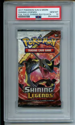 2017 Pokemon S&M Shining Legends Booster Pack Rayquaza Art PSA 10 Pokemon - Image 1