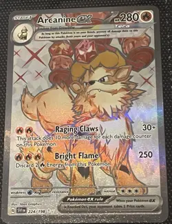 Pokemon TCG Arcanine ex 224/198 Ultra Rare Scarlet & Violet Base Set NM/M - Image 1