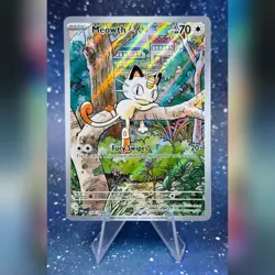 Meowth ILLUSTRATION RARE 106/094 Phantasmal Flames Pokemon TCG - Image 1