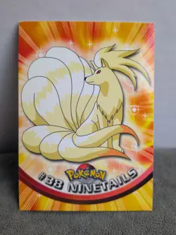 ✨ Pokemon Topps TV Animation Ninetales #38 Fire Type Vulpix Evolution ✨ - Image 1