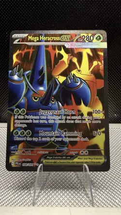 Mega Heracross Ex 108/094 Pokemon TCG Phantasmal Flames Full Art Near Mint - Image 1