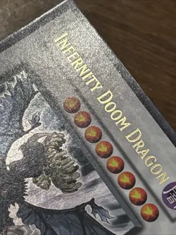 Infernity Doom Dragon TSHD-EN042 The Shining Darkness 1st Edition Ultra Rare LP - Image 2