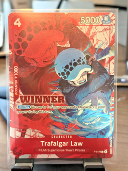 Trafalgar Law Winner Pack Vol. 7 One Piece Promo Card P-017 Stamped - Image 1