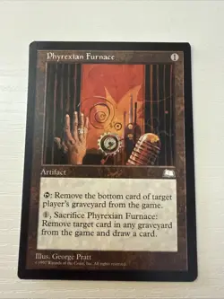 MTG magic cards 1x Phyrexian Furnace Weatherlight Light Play, English Read - Image 1
