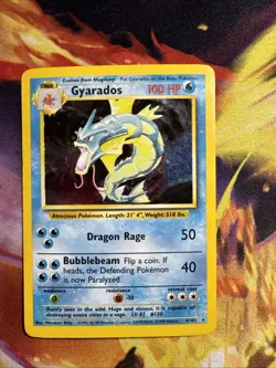 Pokemon TCG Gyarados Holo Rare Card Base Set - Image 1