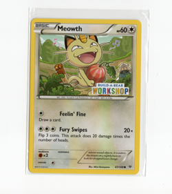 Meowth - 67/108 (Build-A-Bear Workshop Exclusive) - Miscellaneous Card - Image 1