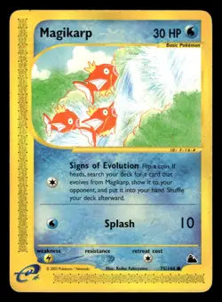 Magikarp 75/144 Common Skyridge Set Pokemon Card - Image 1