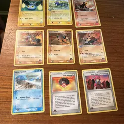 Pokemon Card Lot of 9 - Team Magma vs Team Aqua LP - Image 1
