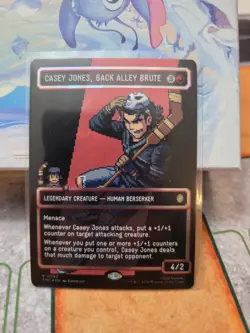 🌈SURGE FOIL SHIPS ASAP NM Casey Jones, Back Alley Brute Teenage borderless MTG - Image 1