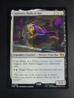 Splinter, Radical Rat Rare MTG Ninja Turtles - Image 1