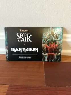 MTG Secret Lair Iron Maiden: Eddie Unchained Rainbow Foil​ Edition - New/Sealed - Image 1