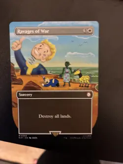 Magic the Gathering MtG Fallout Rare Ravages of War #0354 - Image 1