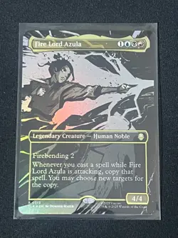 Fire Lord Azula (0313) (Borderless) FOIL R MTG Avatar: The Last Airbender 313 NM - Image 1