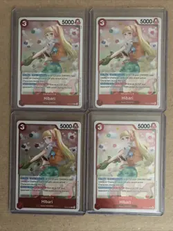 Hibari EB03-008 Extra Booster: One Piece Heroines Edition Foil Rare X 4 Lot - Image 1