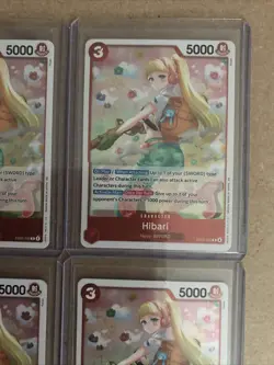 Hibari EB03-008 Extra Booster: One Piece Heroines Edition Foil Rare X 4 Lot - Image 3