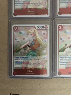 Hibari EB03-008 Extra Booster: One Piece Heroines Edition Foil Rare X 4 Lot - Image 4