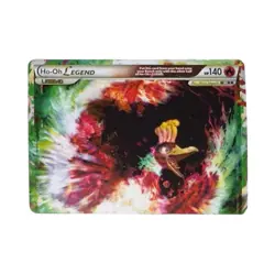 Pokemon TCG Ho-Oh LEGEND Fire Type Card- top portion only - Image 1