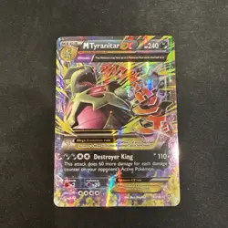 Pokemon TCG Mega M Tyranitar EX Holo Ultra Rare Card Ancient Origins 43/98 NM - Image 1