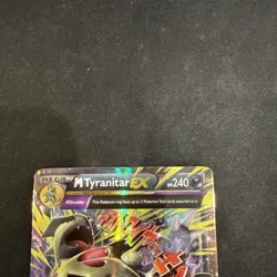 Pokemon TCG Mega M Tyranitar EX Holo Ultra Rare Card Ancient Origins 43/98 NM - Image 2