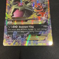 Pokemon TCG Mega M Tyranitar EX Holo Ultra Rare Card Ancient Origins 43/98 NM - Image 3